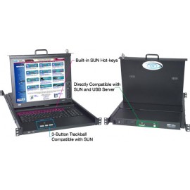 Rackmount Dvi Sun Usb Kvm Drawer Rack Mount Sun Usb Lcd Monitor