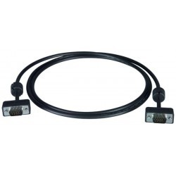 Ultra Thin VGA Monitor Cable with Ferrites - Male-to-Male - 6ft
