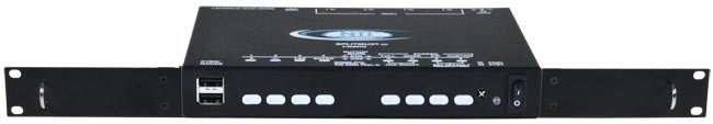 SPLITMUX-4K-4RT-R - 1RU Rackmount with the front panel buttons facing the front