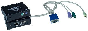 PS/2 KVM + Audio extender via CAT5, local access, up to 600 feet (183 meters)