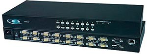 8-port high density VGA USB KVM switch, OSD/RS232 control, rackmount kit