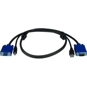 VGA male-to-male plus USB A male to USB B male cable