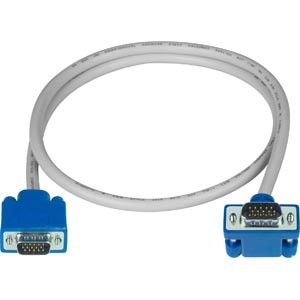 Up angle to straight VGA cable, 15-pin HD, male-male