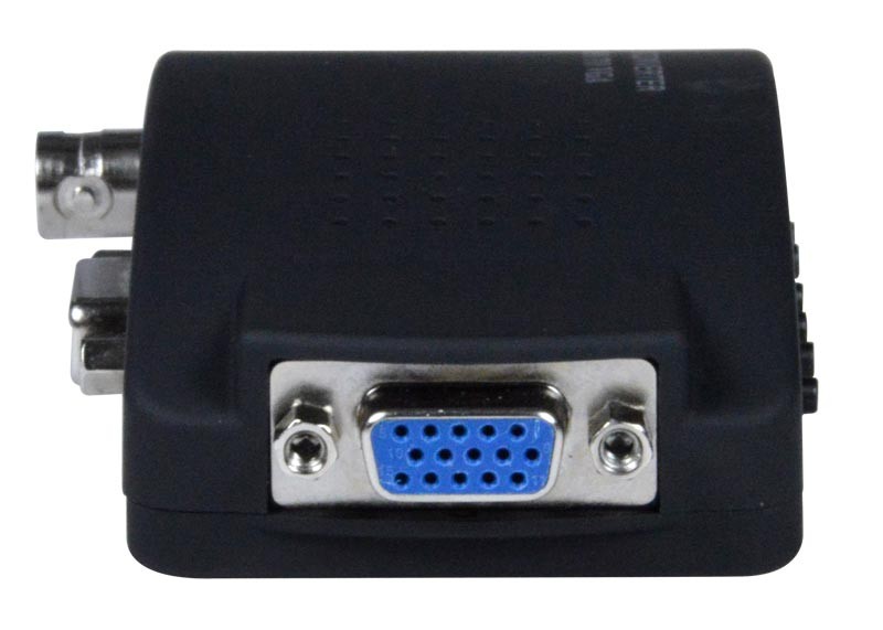 BNC SVideo VGA Converter RCA Composite Connect LCD Monitor Video