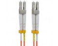 LC-LC Duplex Multimode Fiber Patch Cable, 62.5-Micron