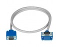 Up angle to straight VGA cable, 15-pin HD, male-male