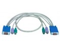 VGA 15-pin HD male-to-male plus two PS/2 6-pin miniDIN male-to-male cable
