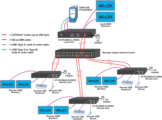 Point-to-Many Connection