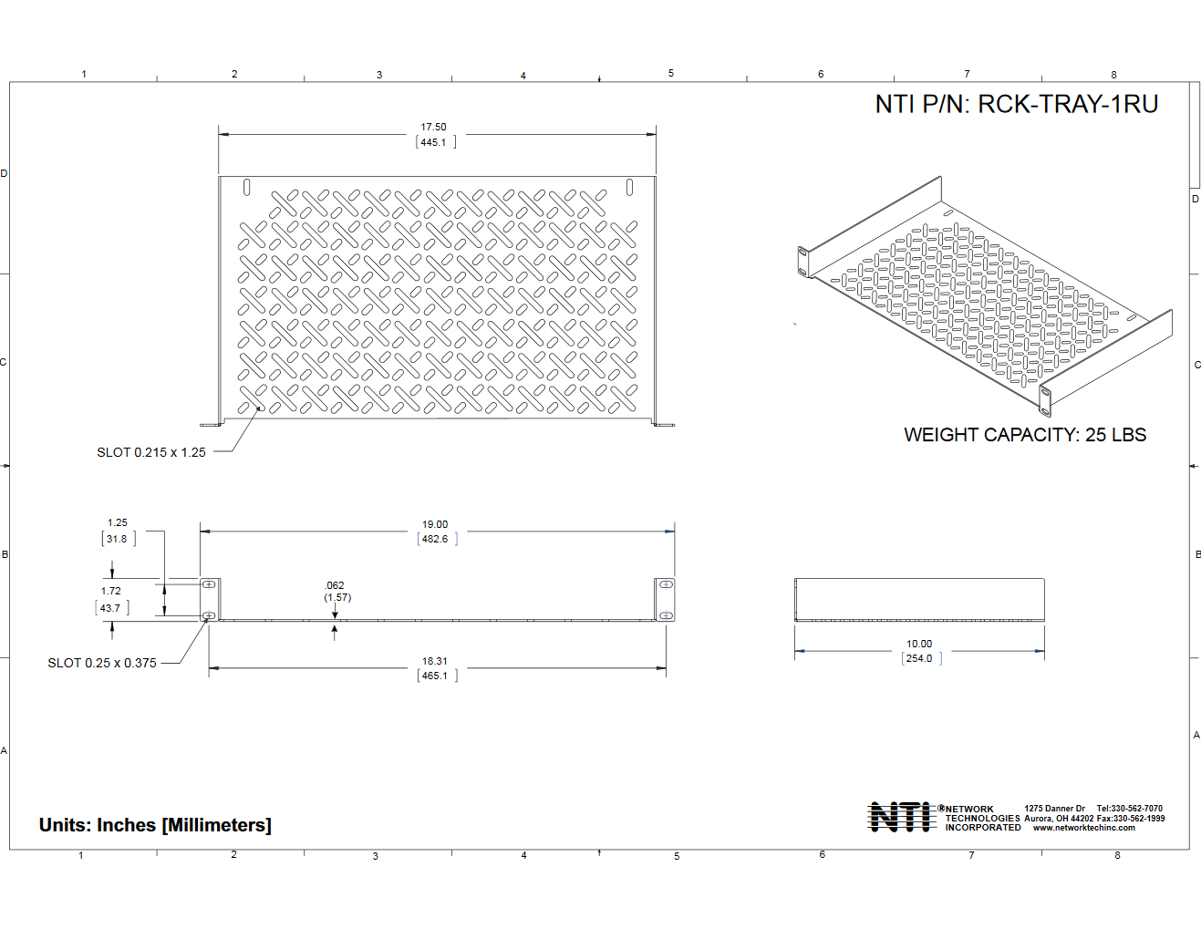 RCK-TRAY-1RU